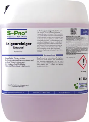 Produktbild von S-Pro Felgenreiniger-Neutral 10Liter Kanister