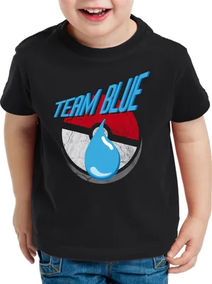 Produktbild von BaumwolleCloud TEAM BLUE Kinder T-Shirt Team Blau Weisheit Wasser Mystic