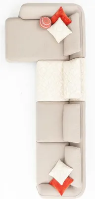 Produktbild von Sofa L Form Wohnlandschaft Beige Couch 420x170 Design Möbel  Stoff