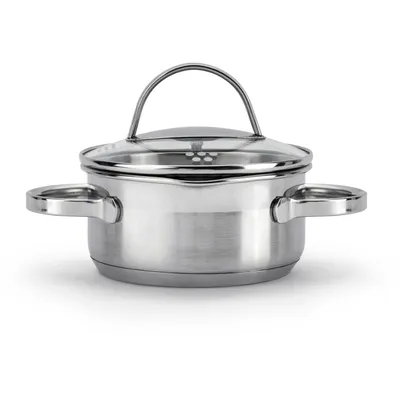 Produktbild von SSW Comfort Kochtopf mit Glasdeckel, Edelstahl,  Ø 14 cm, 1 l