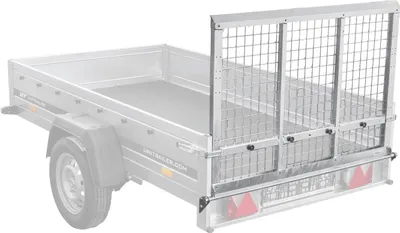 Produktbild von UNITRAILER Gitterrampe für Anhänger 88,6 x 125,5 cm Auffahrrampe 400 kg