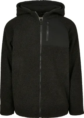 Produktbild von Urban Classics - Hooded SHERPA Winter Jacke schwarz - S