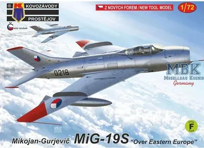 Productafbeelding van Kovozavody Prostejov KPM72496: MiG-19S boven Oost-Europa