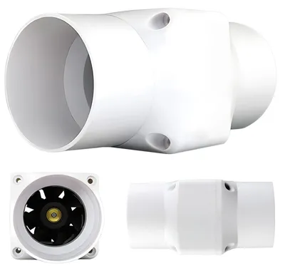 Rohrventilator 50 mm, 36 m³/h, Mischstrom, für Bad, Küche, Toilette
