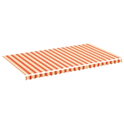 Zdjęcie produktu dla vidaXL Poszycie markizy żółto-pomarańczowe 6x3,5 m