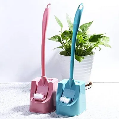 Produktbild von Tragbare Toilettenbürste mit flexiblem Silikonborsten-Set