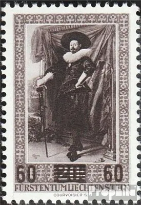 Produktbild von Briefmarken Liechtenstein 1954 Mi 327 postfrisch Gemälde