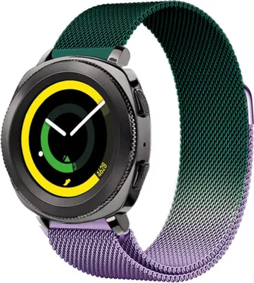 Produktbild von Strap-It Samsung Gear Sport Milanese Armband (Lila/Grün)