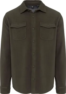 Produktbild von Kariban Herren Shirt Hemd Langarmshirt T-Shirt Brusttasche, Größe:4XL, Farbe:Dark Khaki/Storm Grey