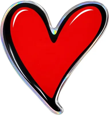 Immagine prodotto di Adesivo 3D cuore HQ