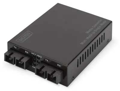 Imagen del producto de Digitus DN-82124 DIGITUS Medienkonverter Gigabit Multimode/ Singlemode, SC/SC