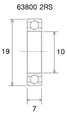 Produktbild von Łożysko Max 10X19X7Mm