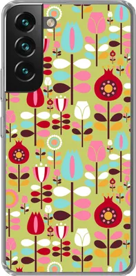 Produktbild von MuchoWow® Handyhülle Schutzhülle Hülle für Telefoonhoesje Samsung Galaxy S22 Plus Muster - Blumen - Farben Silikon Softcase Handy Hülle - Schutzabdeckung
