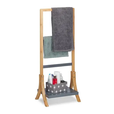 Produktbild von věšák na ručníky relaxdays přírodní/šedý