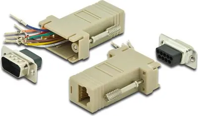 Image de DIGITUS RS 232 Adapter, DB9,   RJ45, Modular DB9 M,  RJ45 F