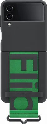 Obrázok produktu pre Samsung Silicone Cover with Strap (Galaxy Z Flip 4) schwarz
