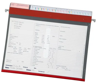 Obrázok produktu pre Závesná zložka BOI 9108-02076, 2 krúžky, červená