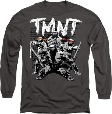 Immagine prodotto di Teenage Mutant Ninja Turtles - Maglietta "TMNT Team" per uomo/donna Unisex TV10629 (S) (Charcoal)