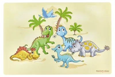 Produktbild von R&B Tischset Dino 116052 4006344322545