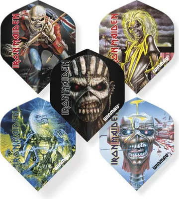 Produktbild von Winmau 8136, Dartflug, Gemischte Farben, Erwachsener, Iron Maiden, 5 Stück(e)