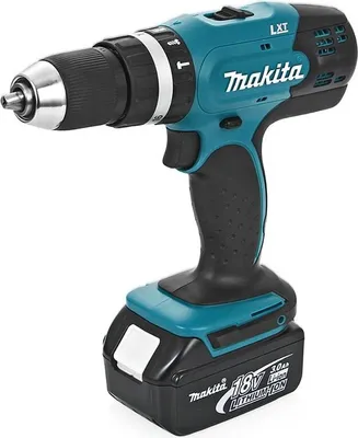Zdjęcie produktu dla Makita DHP453RFE, Wiertarka pistoletowa, Zamek centralny, Zielony, 1,3 cm, 1300 RPM, 3,6 cm
