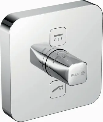 Zdjęcie produktu dla Kludi Push - Bateria podtynkowa na 2 urządzenia, chrom 387110538