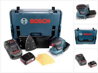 Obrázok produktu pre Bosch GSS 18V-10 akumulátorová orbitálna brúska 18V + 1x akumulátor 4,0Ah + nabíjačka + L-Boxx