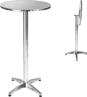 Produktbild von Stehtisch Viktor aus Aluminium, rund 60 x 75/115 cm