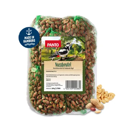 Produktbild von PANTO Nussbeutel 8kg - Wildvogelfutter Erdnüsse