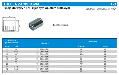 Produktbild von Schlauchschellenhülse DN13 1SN / 2SC (1/2")