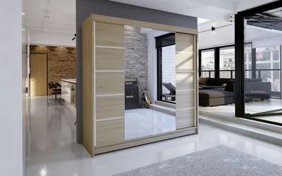 Produktbild von Kleiderschrank TABITHA 5 – Breite 180 cm, sonoma