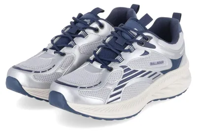 Zdjęcie produktu dla Buty sportowe męskie Bullboxer, model niski, kolor szary, wykonane z materiału tekstylnego i syntetycznego, rozmiar: 41