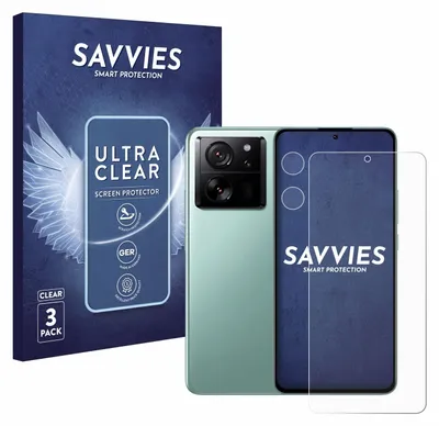 A product shot featuring packaging and a smartphone with a screen protector.