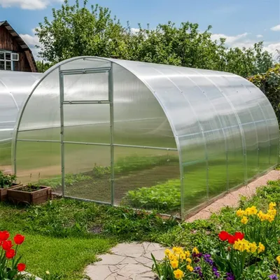 Produktbild von Gewächshaus Garten Titan 2.5x4m mit 6mm Polycarbonat