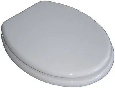 Produktbild von VCM WC Sitz Toilettendeckel Klodeckel Toilettensitz Deckel Brille Klobrille Ascoly Holzoptik mit stabilem Holzkern Grau