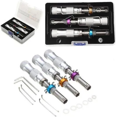 Immagine prodotto di Set di grimaldelli Famanu per serrature tubolari a 7 perni - 7,0 mm, 7,50 mm, 7,80 mm