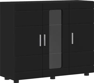 Produktbild von "2026 MODERNE" Holzschrank Schwarz 88,5 x 30,5 x 73 cm Holzwerkstoff - Wohnwände CC4021338