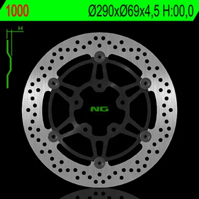 Image de NG BRAKES Bremsscheibe schwimmend rund