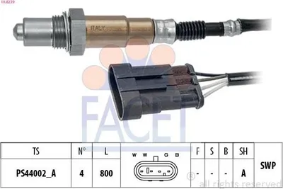 Produktbild von FACET Lambdasonde für ALFA ROMEO 159 Sportwagon (939) Beheizt Planarsonde 800mm 10.8239