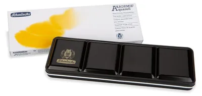 Produktbild von Schmincke AKADEMIE Aquarell leerer Metallkasten für Aquarellfarben, 24 x 1/2 Näpfchen
