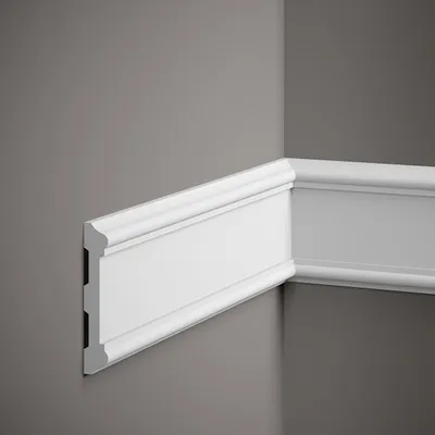 Produktbild von Mardom Wandleiste MDD410 Profoam 20 x 108 x 2000 mm Weiß Zierleiste Glatt