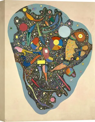 Image de Impression d'art sur toile Wassily Kandinsky - Regulated Heap, 1938 - 80x60 cm