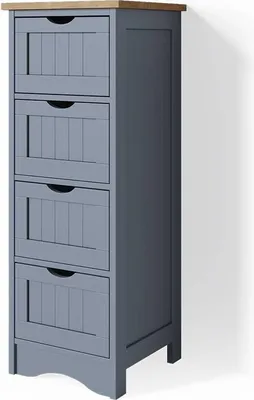 Productafbeelding van Badkamerkast Vicco Bianco Grijs 30 x 81 cm, Model 33578