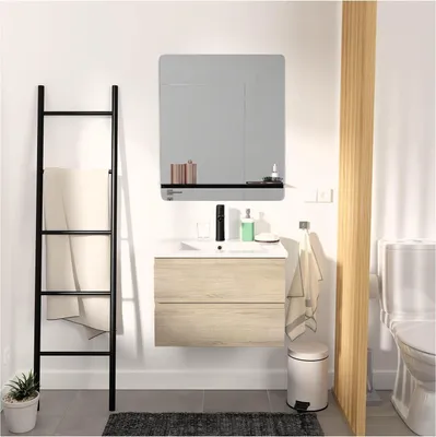Produktbild von Einzelmöbel + Waschbecken + Armatur + Spiegel SORRENTO