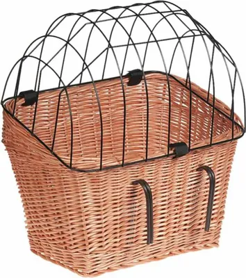 Produktbild von FLAMINGO Hunde-Fahrradkorb Weide 45x38x47 cm