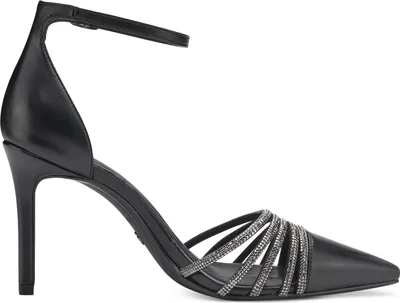 Produktbild von Tamaris Damen Pumps Fesselriemen Pfennigabsatz High Heels 1-24424-41, Größe:41 EU, Farbe:Schwarz