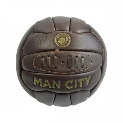 Produktbild von Kožená lopta Manchester City FC Retro BS1991 (5) (hnedá)