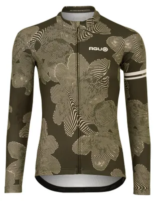 Produktbild von Agu Striped Flower Essential Langarm-trikot Grün M Frau Grün M