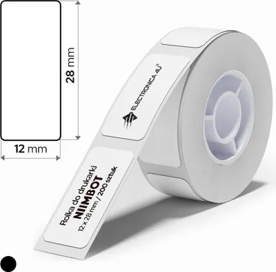 Image de Étiquettes autocollantes thermotransférables pour Niimbot B18 12x28