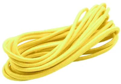 Gummikordel, Gummiband, Gummischnur, Zopfgummi, pastellgelb